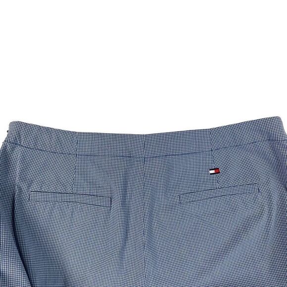 Tommy Hilfiger Blue & White Checkered Capri Stretch Pants Women’s Size 6 - Picture 7 of 10